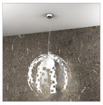 Lampadario Lock bianco