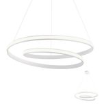 Lampadario Torsion bianco grande