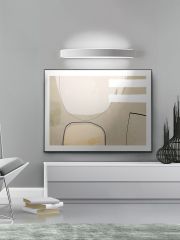 Large white Band wall light