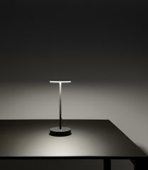 Greek black Gemini table lamp
