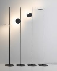 Kimia black floor lamp on