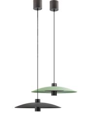 Lars black and pastel green chandelier