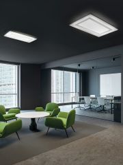 Rectangular Oblio ceiling light on