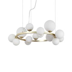 Perlage 14 lights brass chandelier