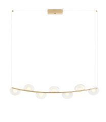 Sinclair gold rectangular chandelier