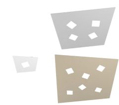 Note Square Ceiling Light