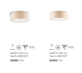  technical sheet ceiling lamp woody