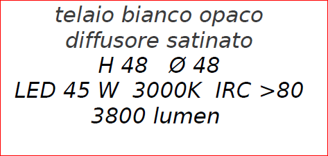 Scheda tecnica lampadario riccio doppio