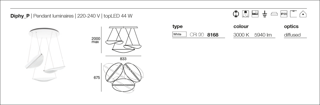 scheda tecnica sospensione Diphy