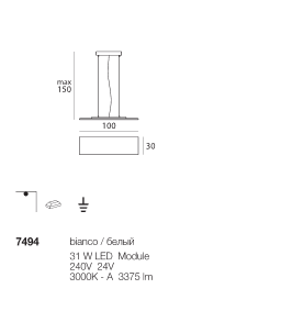 Dublight Led Lampadario