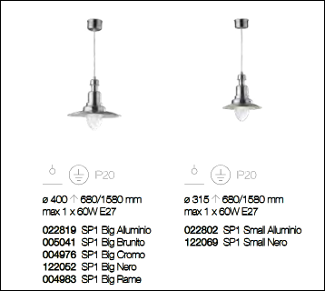 scheda tecnica fiordi lampadario