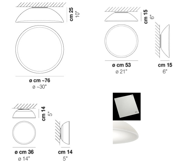 scheda tecnica applique e plafoniera infinita