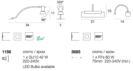 Technical detail wall light Mirror