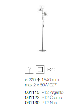 Scheda tecnica lampada da terra Polly